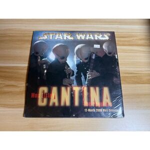 Star Wars Mos Eisley Cantina the regulars 12 Month 2000 Wall Calendar NEW SEALED